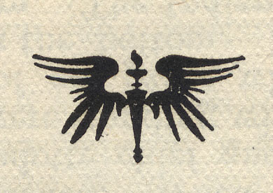 winged toarch ornament used used in Kercheval's Valley of Virginia