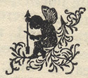 decorative design of fairy silhouette from Kercheval's Valley of Virginia
