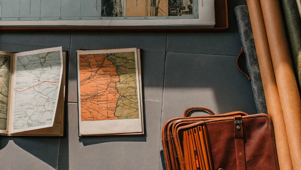 Historic census records and regional travel maps showing migration patterns